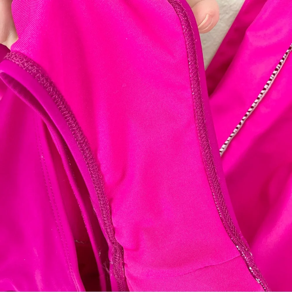 Aava‎ Hot Pink Fuchsia Aria Deep Plunge One Piece Swimsuit
